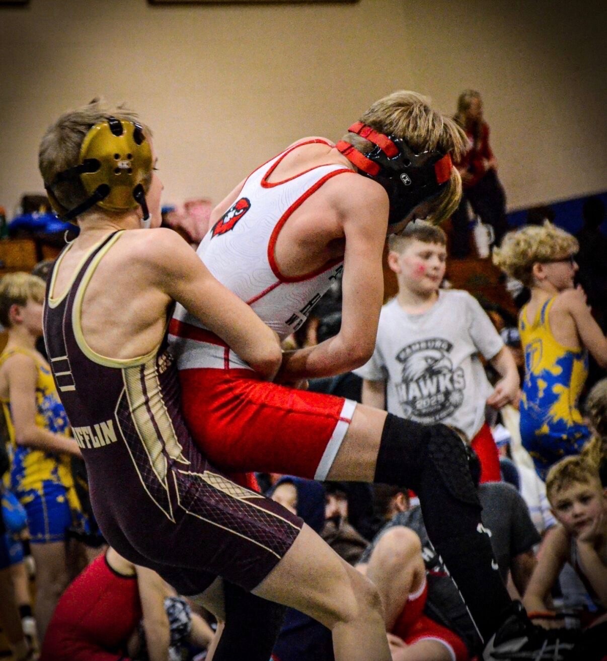 Wrestling action